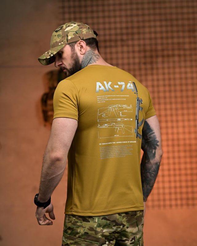 Тактична футболка SELION АК-74 кайот РН2542