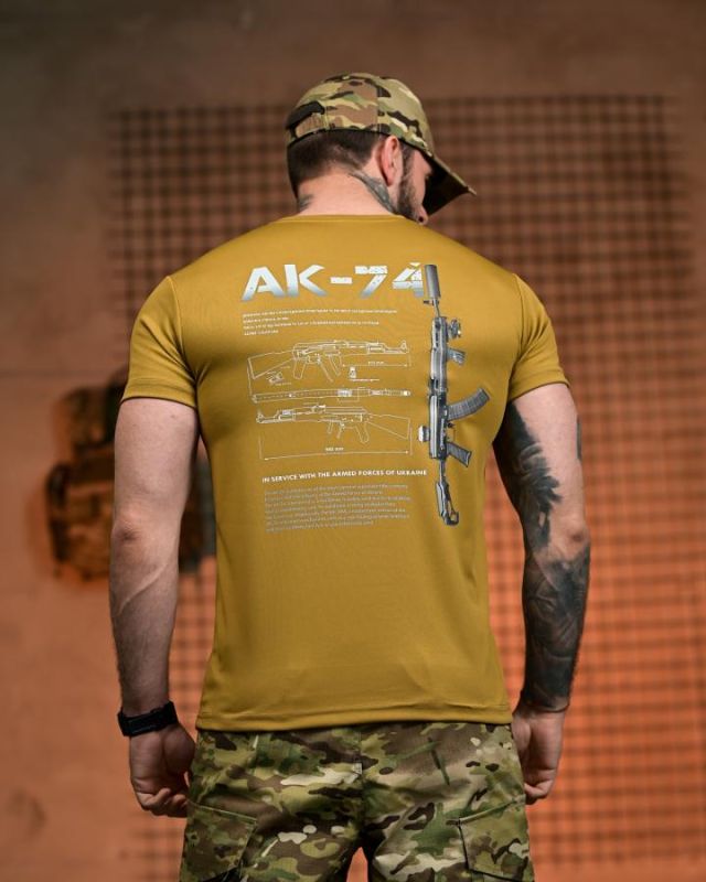 Тактична футболка SELION АК-74 кайот РН2542