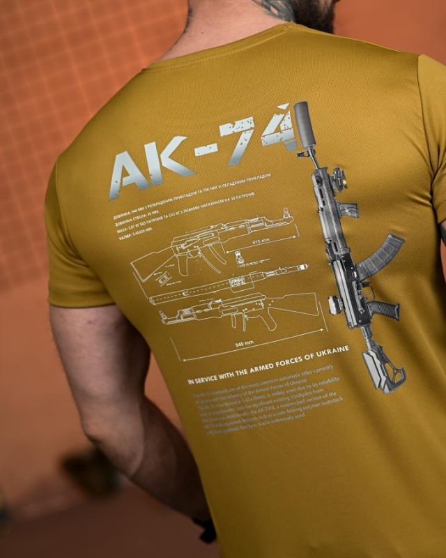 Тактична футболка SELION АК-74 кайот РН2542