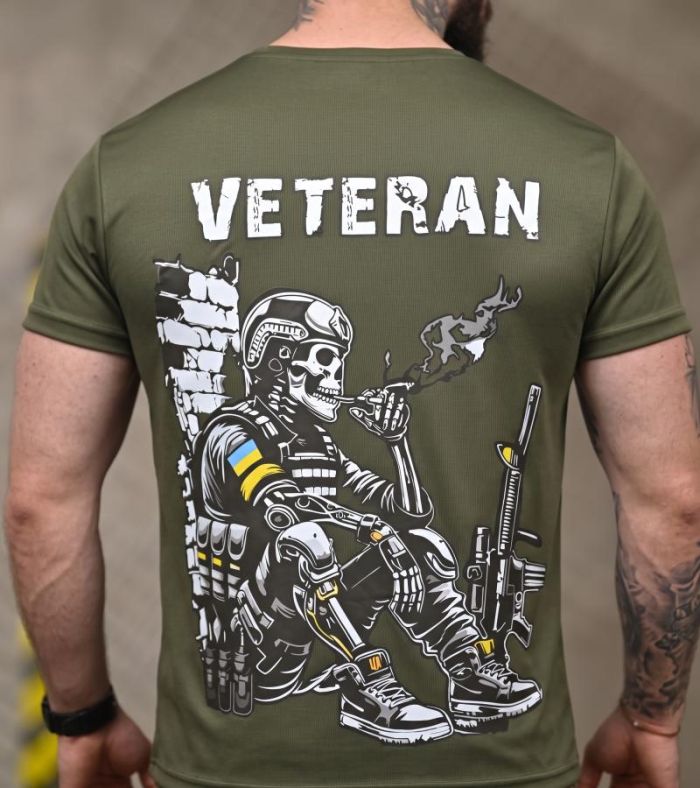 Тактична футболка SELION Veteran oliva ДЛ7221