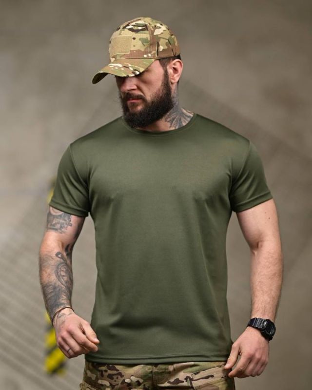 Тактична футболка SELION Veteran oliva ДЛ7221