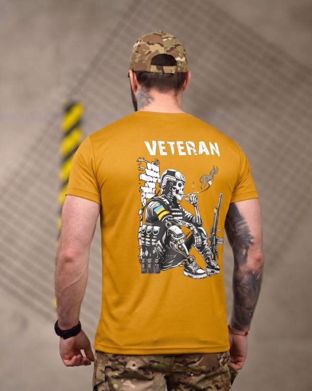 Тактична футболка SELION Veteran cayot ДЛ7221
