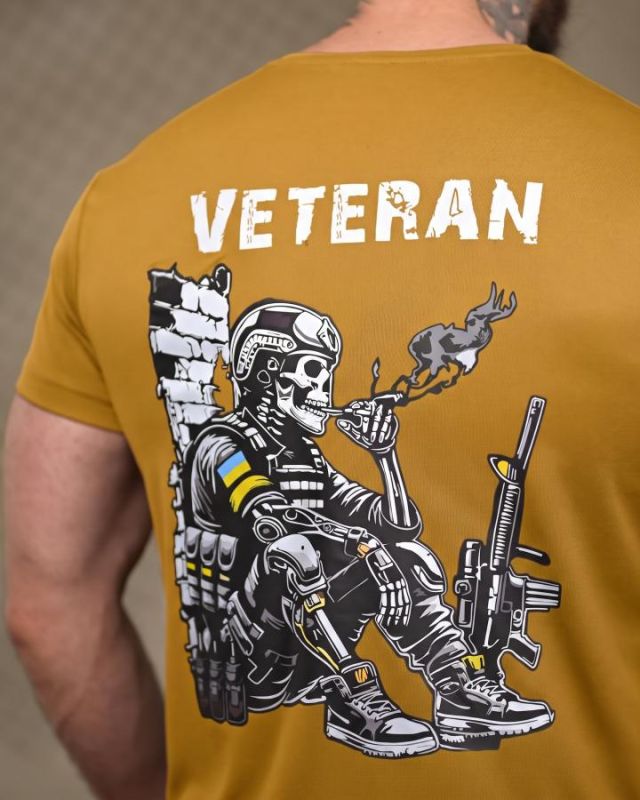 Тактична футболка SELION Veteran cayot ДЛ7221