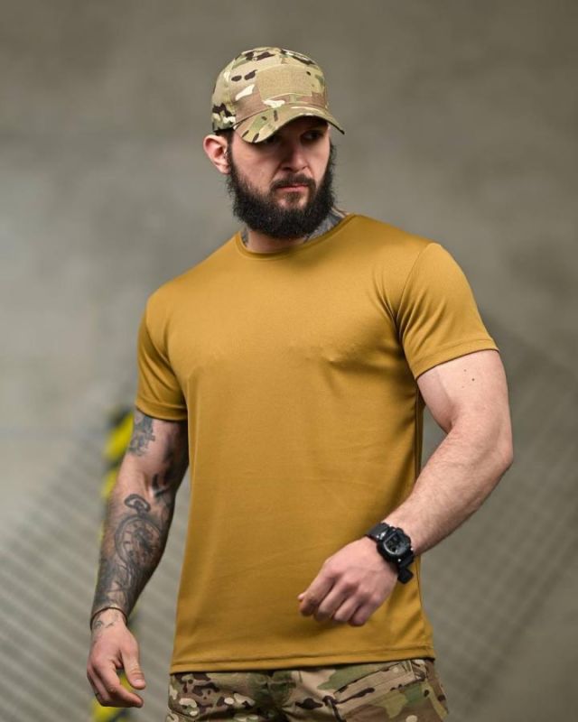 Тактична футболка SELION Veteran cayot ДЛ7221