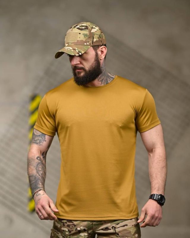 Тактична футболка SELION Veteran cayot ДЛ7221