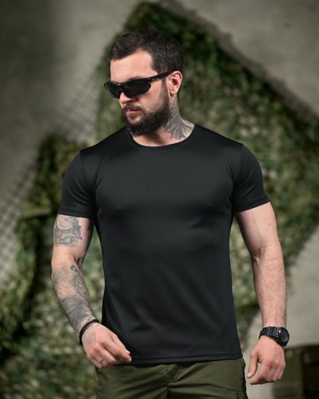 Тактична футболка SELION Veteran black ТР6929