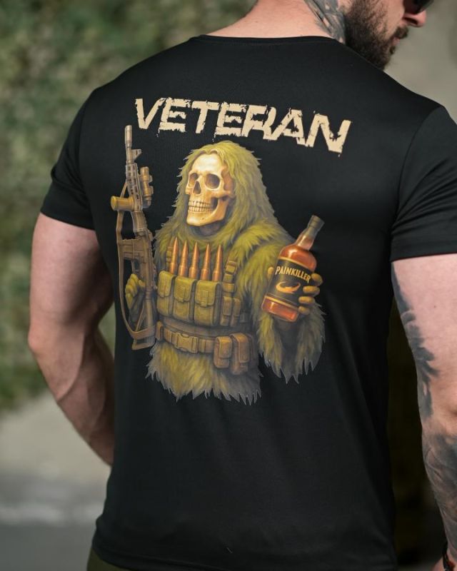 Тактична футболка SELION Veteran black ТР6929