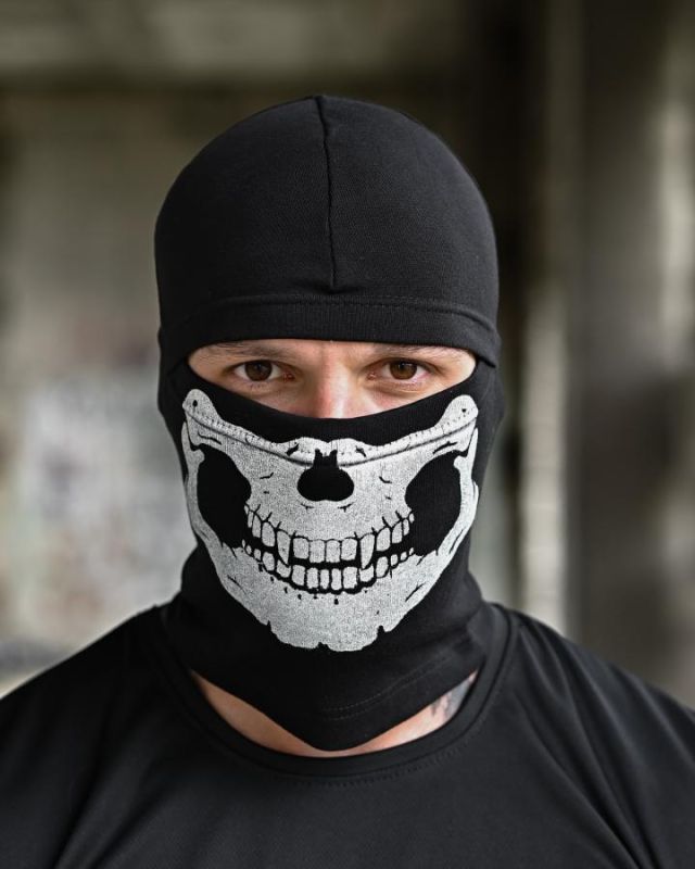 Балаклава Skull чорна ТР6935
