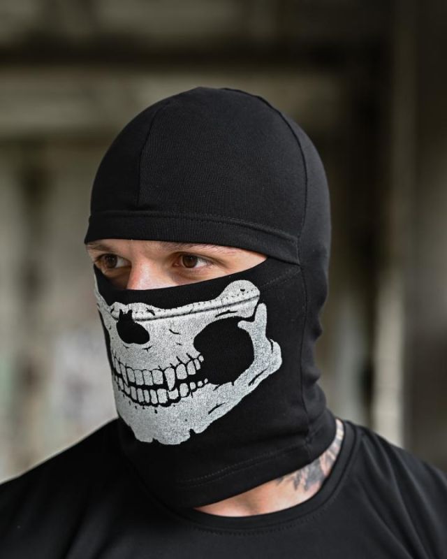 Балаклава Skull чорна ТР6935