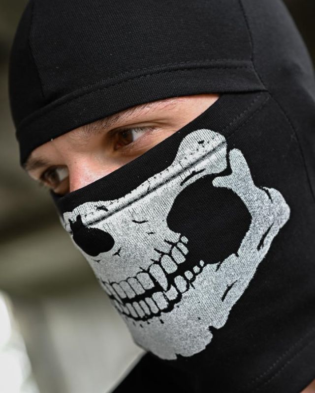 Балаклава Skull чорна ТР6935