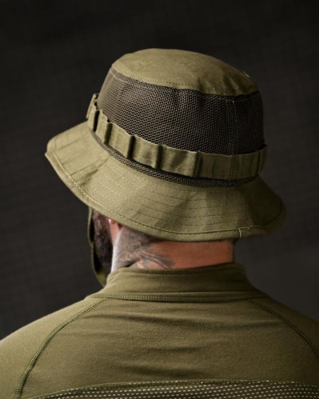 Тактична панама з вентиляційною сіткою олива ВТ4667