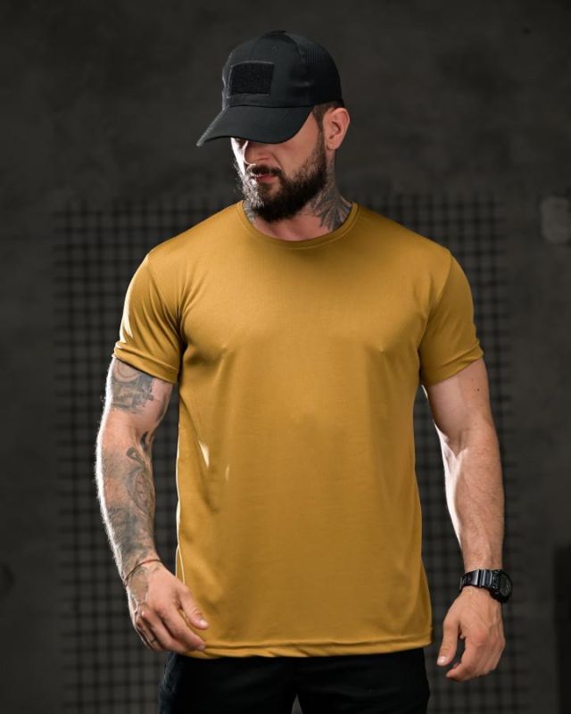 Тактична футболка SELION Never sleep coyot ВТ4672