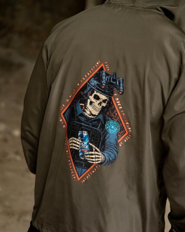 Вітровка в стилі мілітарі BORN OF WAR ghost олива ВТ5443
