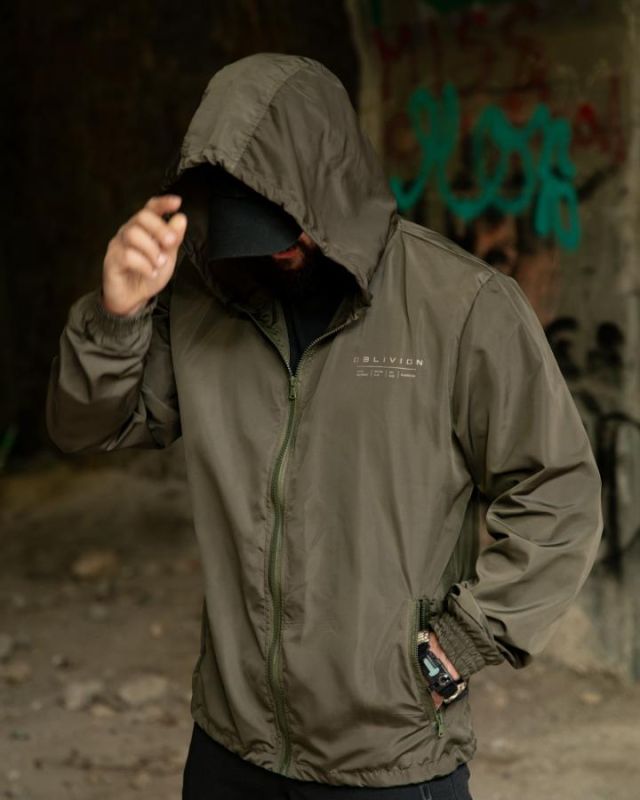Вітровка в стилі мілітарі BORN OF WAR ghost олива ВТ5443