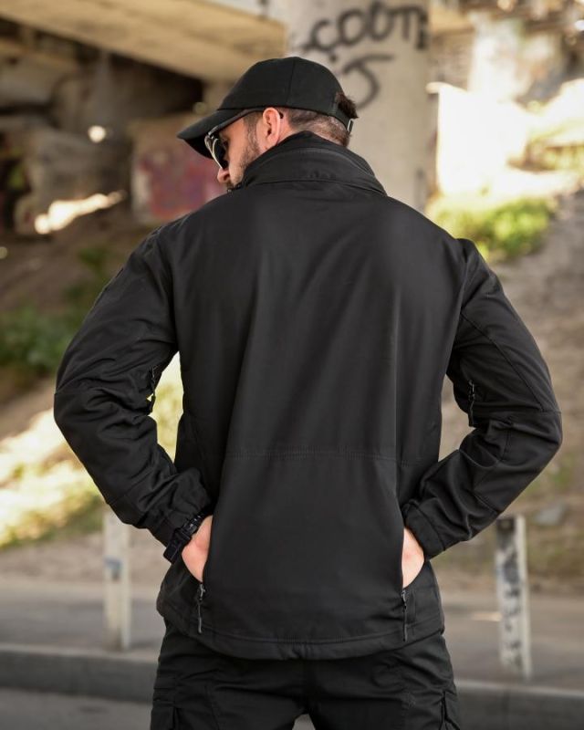 Тактична куртка Softshell ELEMENT black РА4968
