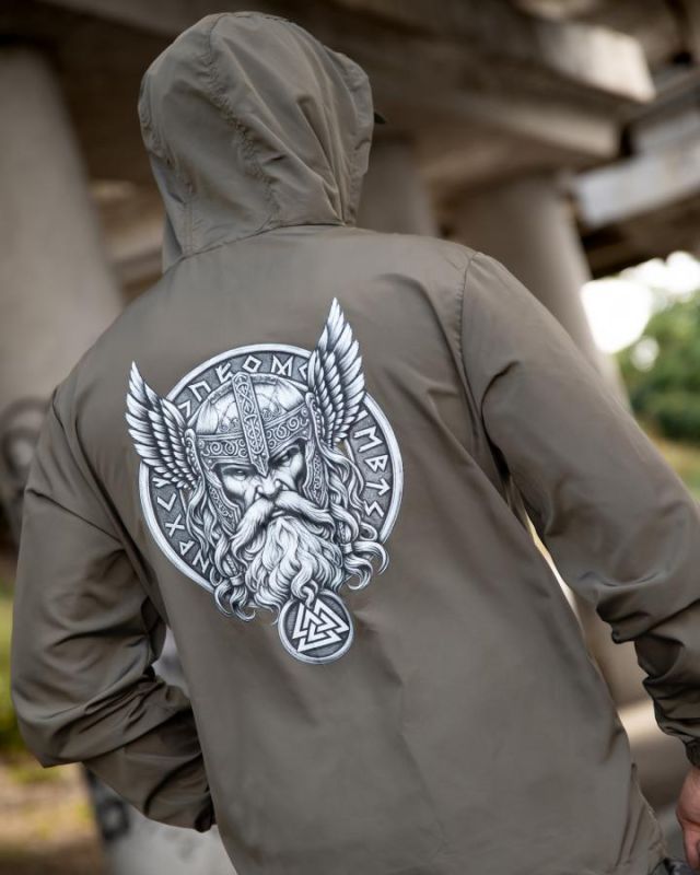 Вітровка в стилі мілітарі BORN OF WAR Odin oliva ВТ5625