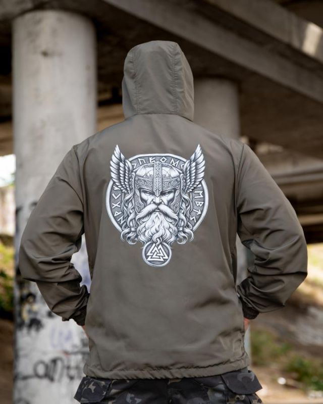 Вітровка в стилі мілітарі BORN OF WAR Odin oliva ВТ5625