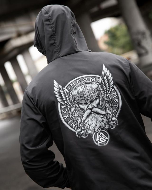 Вітровка в стилі мілітарі BORN OF WAR Odin black ВТ5636