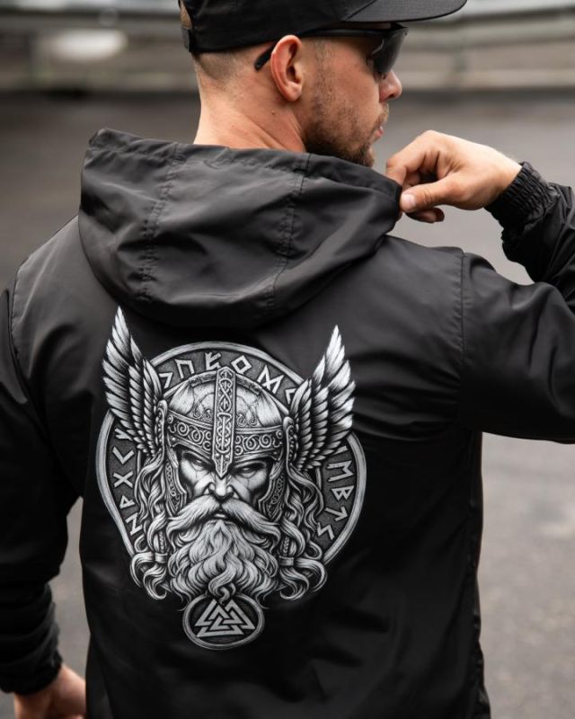 Вітровка в стилі мілітарі BORN OF WAR Odin black ВТ5636