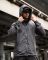 Military style windbreaker BORN OF WAR Death waits grey VT5634