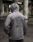 Military style windbreaker BORN OF WAR Death waits grey VT5634