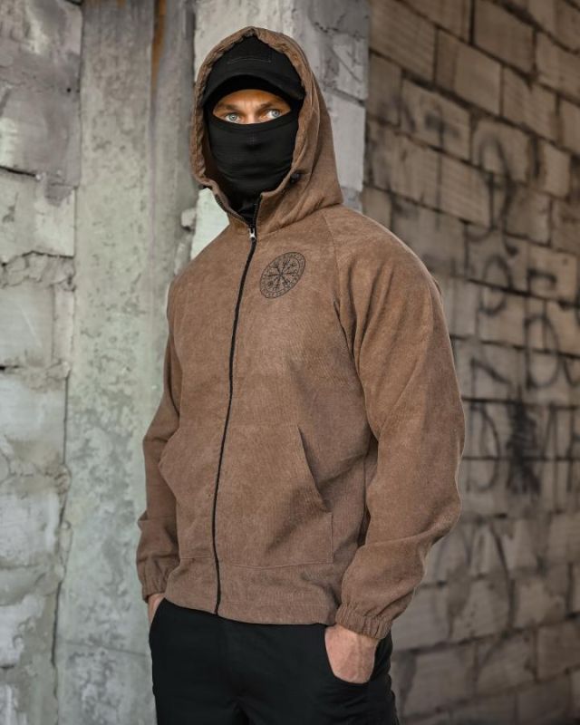 Олимпійка в стилі мілітарі BORN OF WAR руни койот ВМ4736