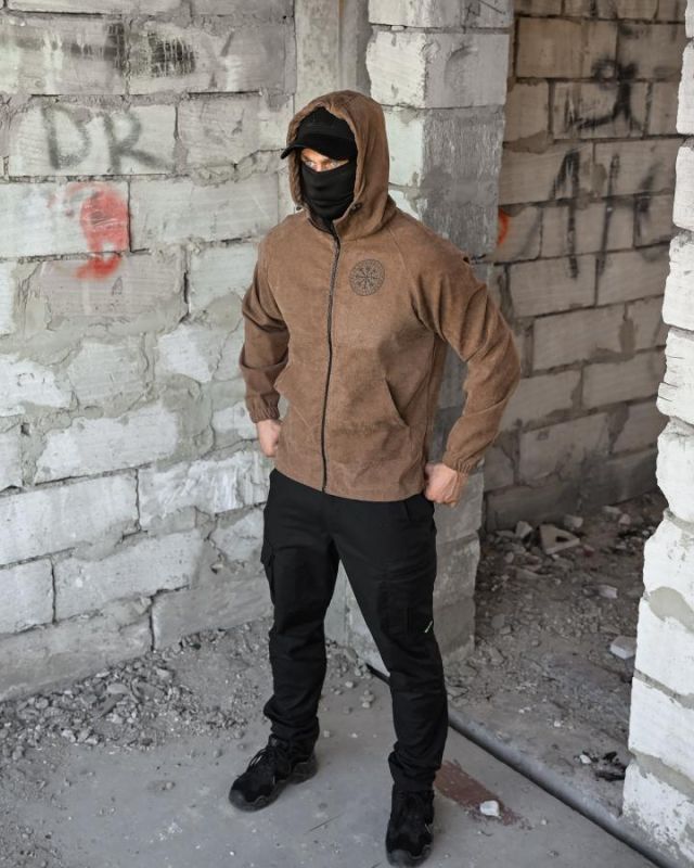 Олимпійка в стилі мілітарі BORN OF WAR руни койот ВМ4736
