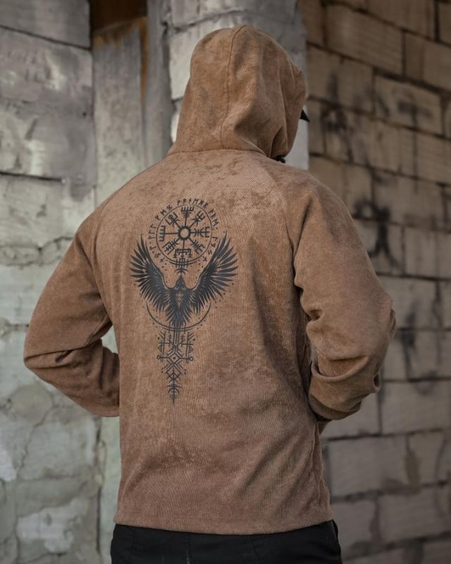 Олимпійка в стилі мілітарі BORN OF WAR руни койот ВМ4736
