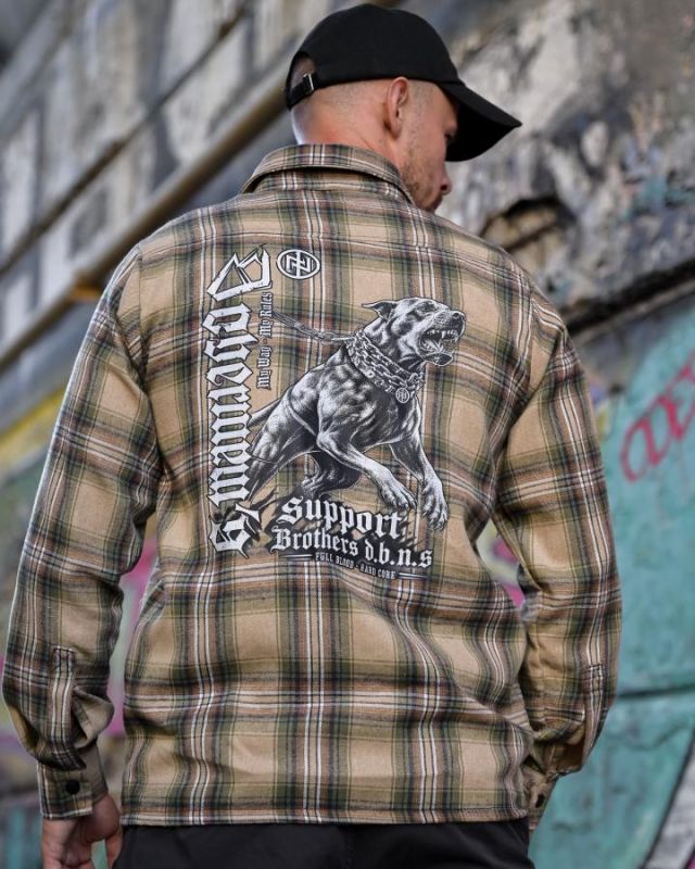 Рубашка в стилі мілітарі BORN OF WAR Support green РН4831