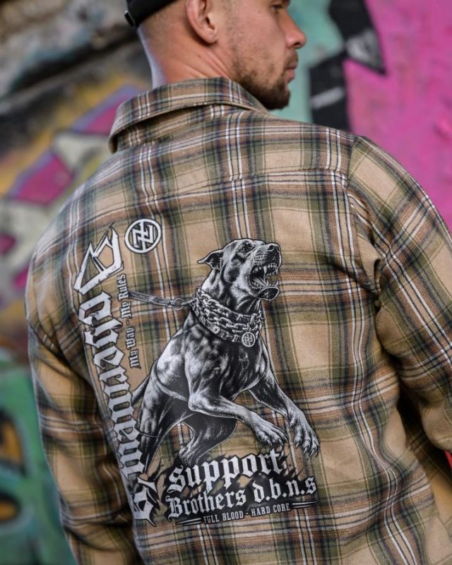 Рубашка в стилі мілітарі BORN OF WAR Support green РН4831