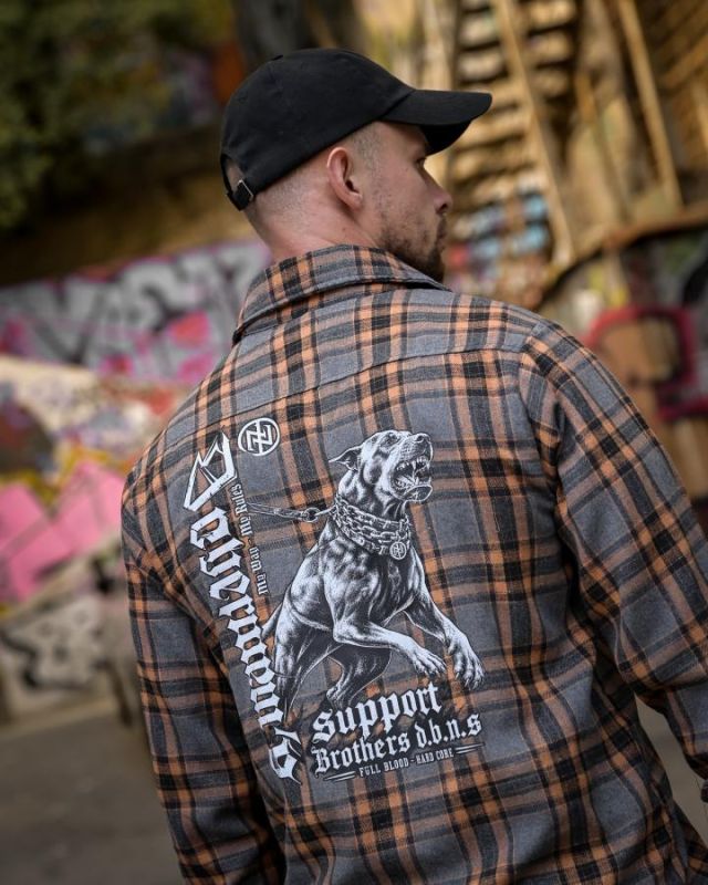Клітчаста сорочка Support grey РН4824