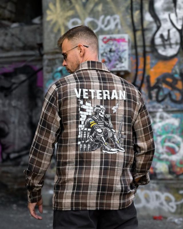 Клітчаста сорочка Veteran brown РН4839