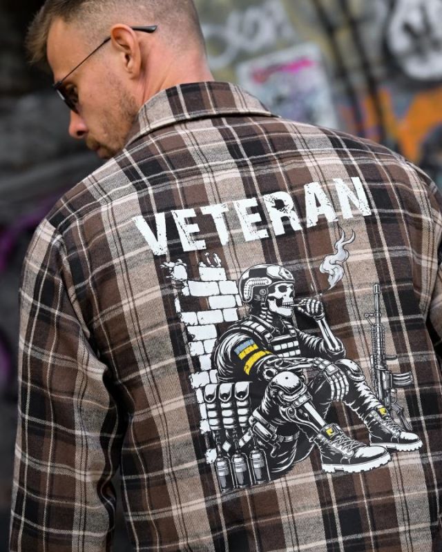 Клітчаста сорочка Veteran brown РН4839