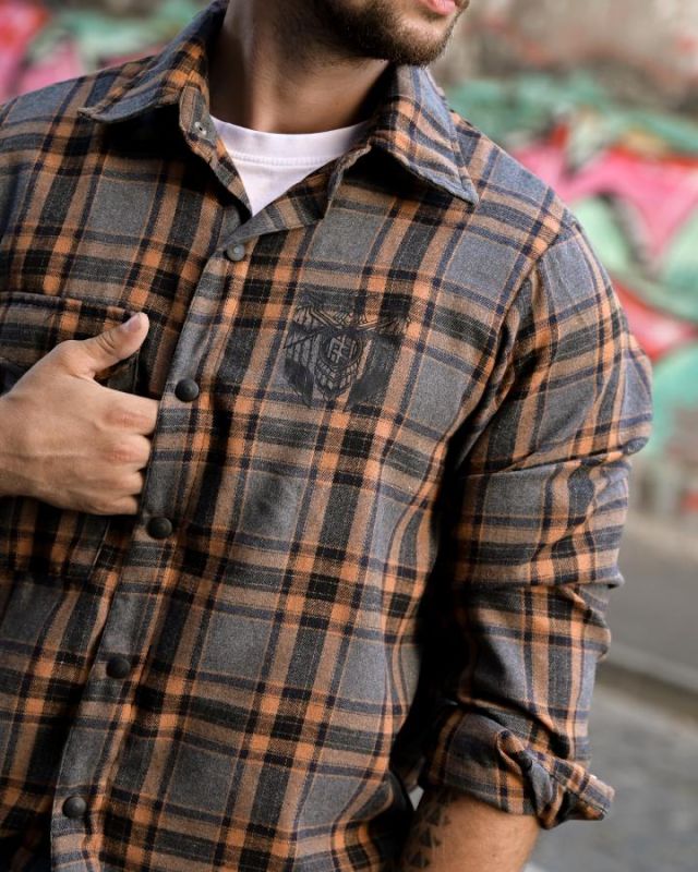 Клітчаста сорочка Eagle grey РН4827
