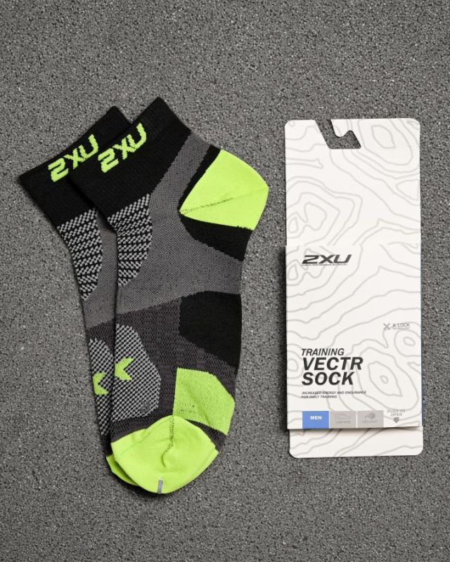 Компресійні шкарпетки 2xu Vectr sock green ВТ4727