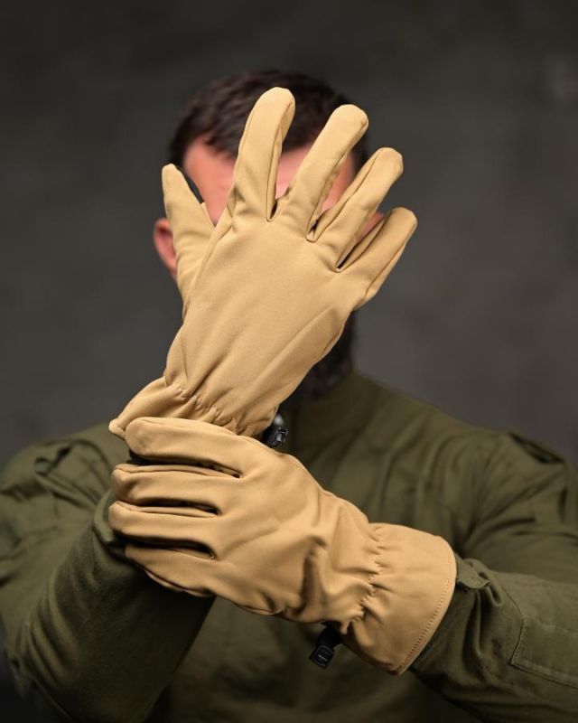 Тактичні рукавички Softshell Coyote койот ВТ4743
