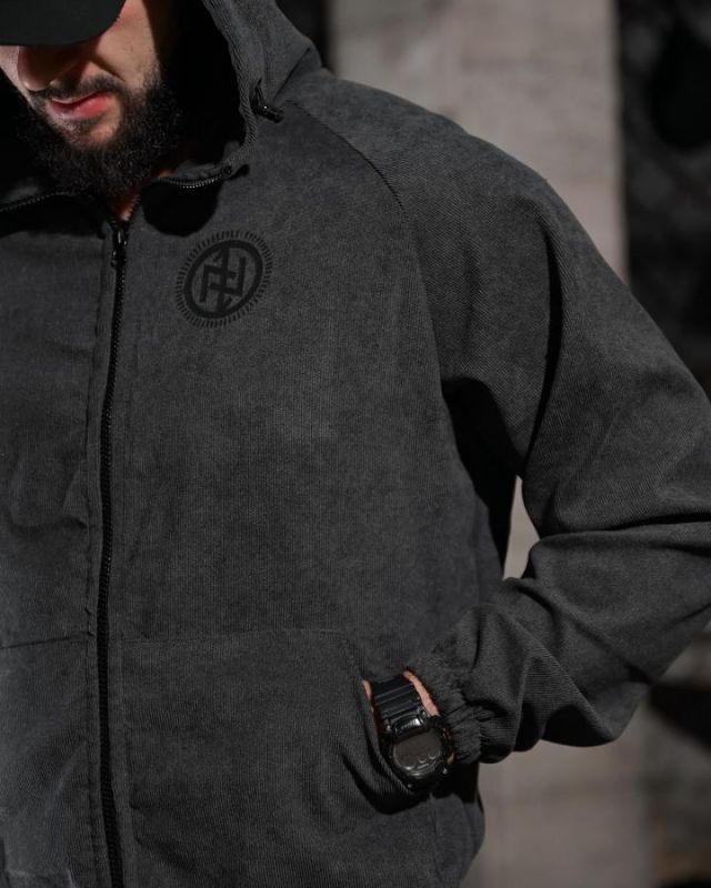 Олімпійка в стилі мілітарі BORN OF WAR Руни grey ВМ3641