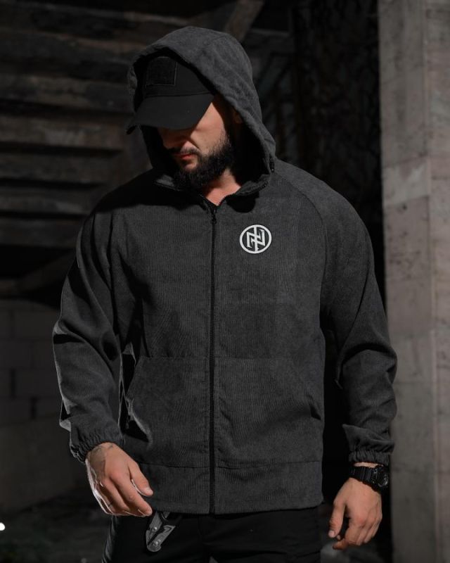 Олімпійка в стилі мілітарі BORN OF WAR Support grey ВМ3638