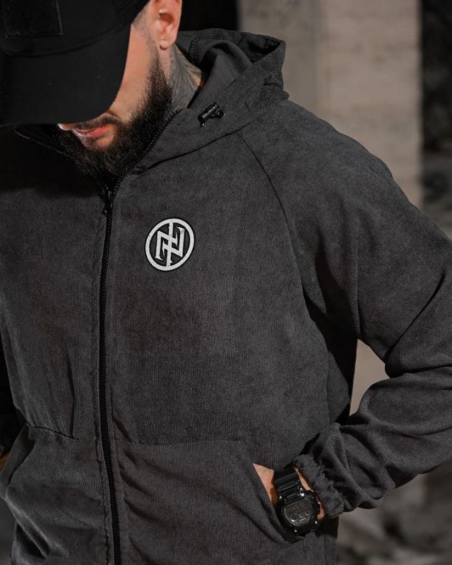 Олімпійка в стилі мілітарі BORN OF WAR Support grey ВМ3638