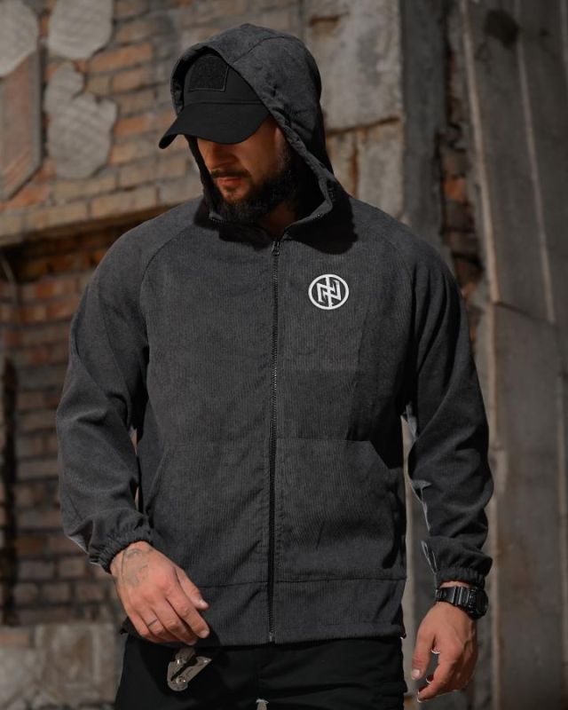 Олімпійка в стилі мілітарі BORN OF WAR Support grey ВМ3638