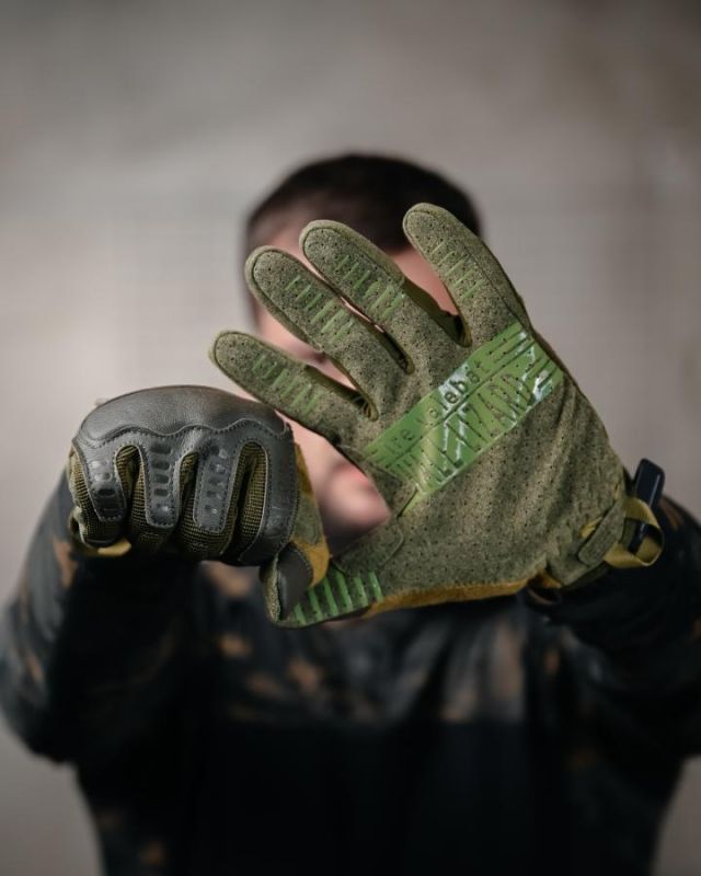 Тактичні рукавички Wallizard Tactical Стрілкові oliva ВТ7466