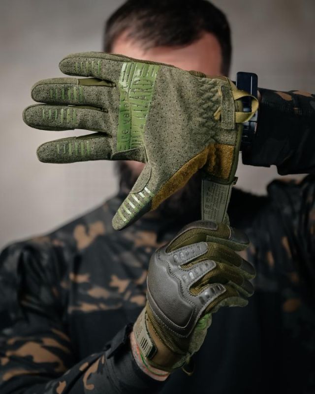 Тактичні рукавички Wallizard Tactical Стрілкові oliva ВТ7466