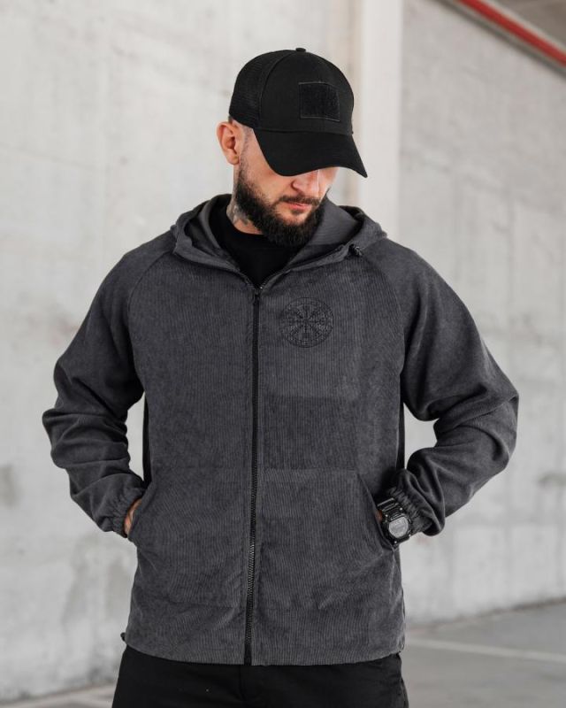 Олімпійка в стилі мілітарі BORN OF WAR Voron grey ВМ3640