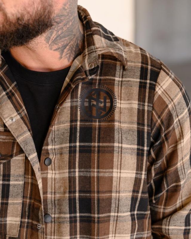 Клітчаста сорочка Руны brown РН4836