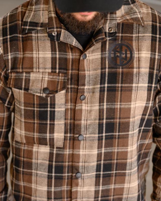Клітчаста сорочка Руны brown РН4836