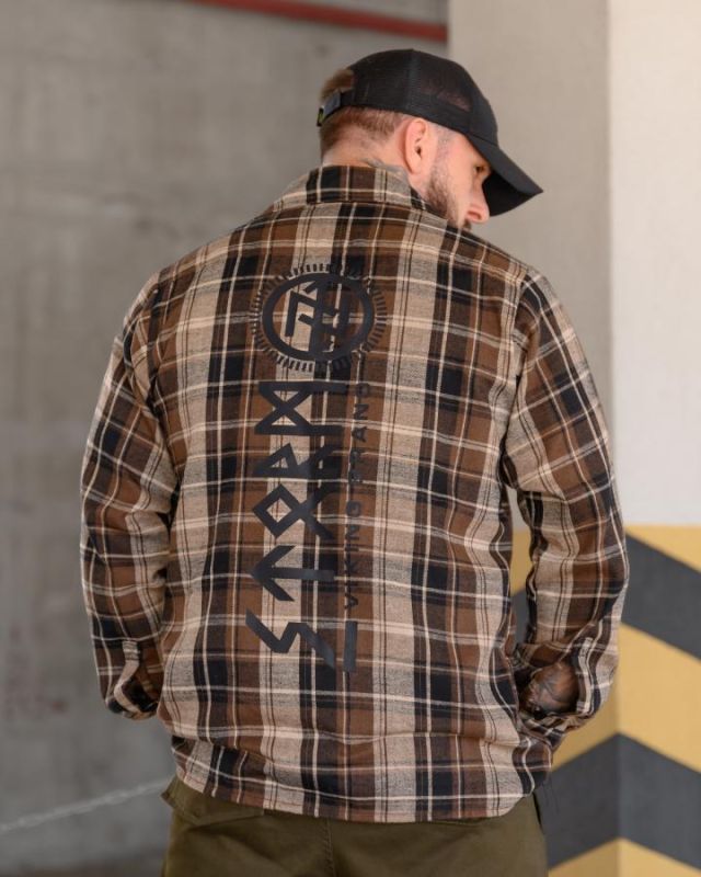 Клітчаста сорочка Руны brown РН4836