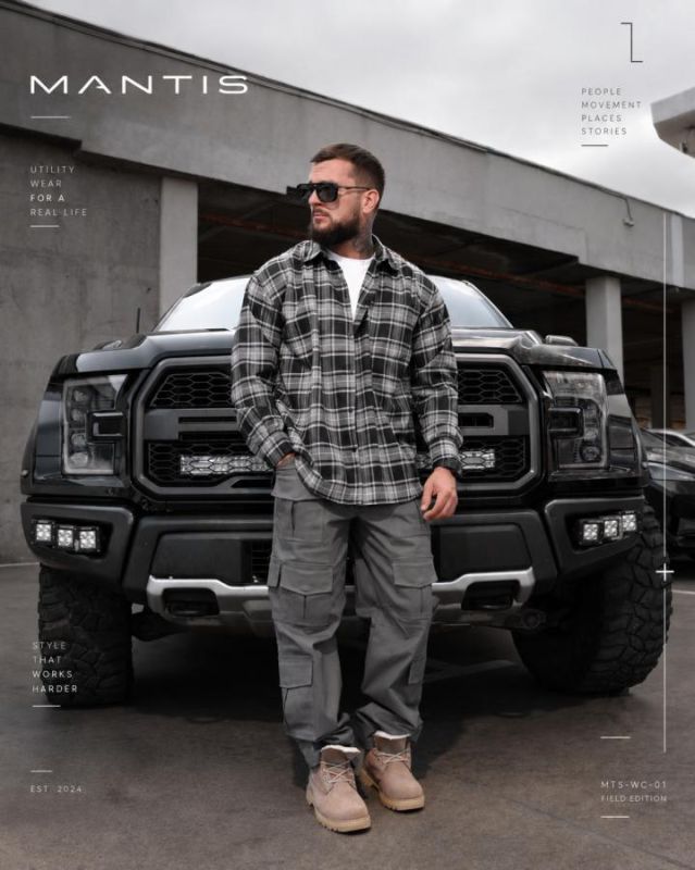 Карго штани MANTIS® WORKMAN CARGO-Concrete Grey