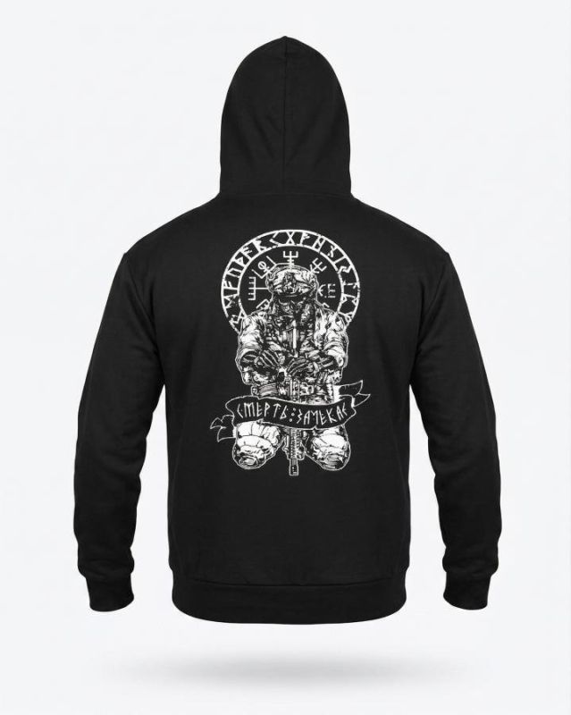 Мілітарі худі TRENASH руни black НП4881