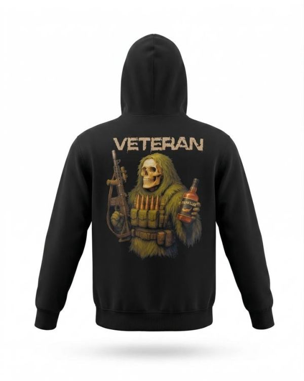 Мілітарі худі TRENASH Veteran black ТР6095