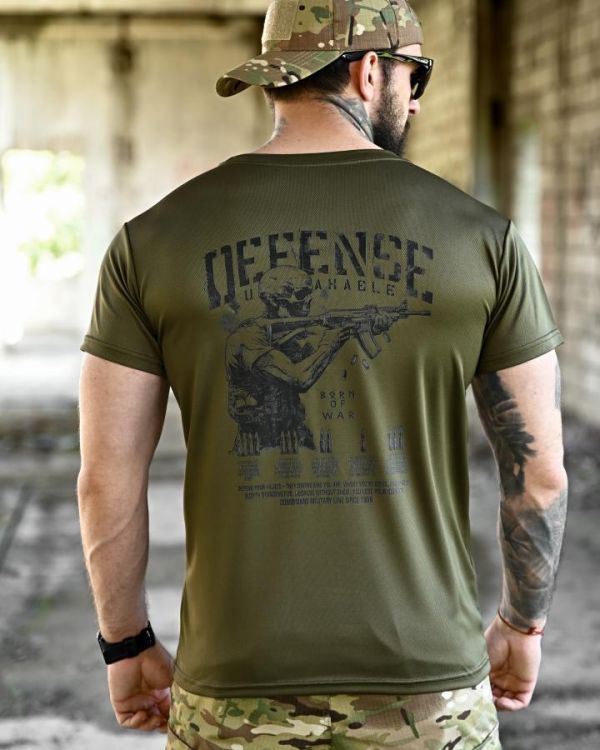 Тактична футболка BORN OF WAR   Defense oliva ВТ4628